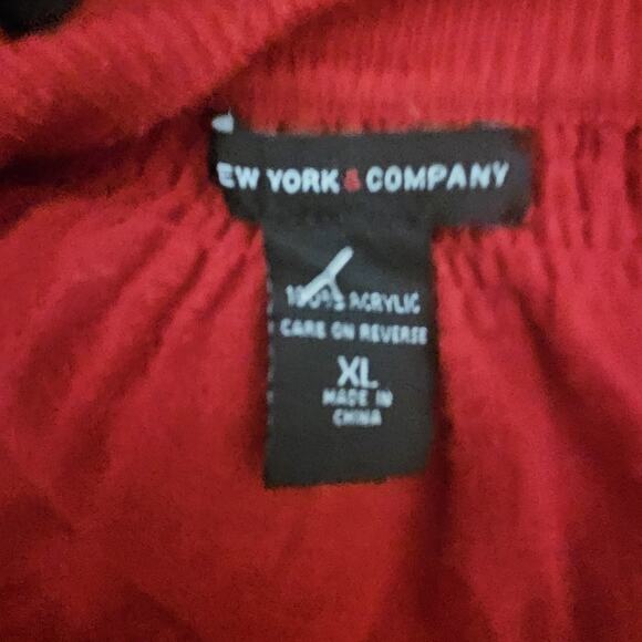 Red Button Up Cardigan Sweater Size XL - Picture 3 of 5